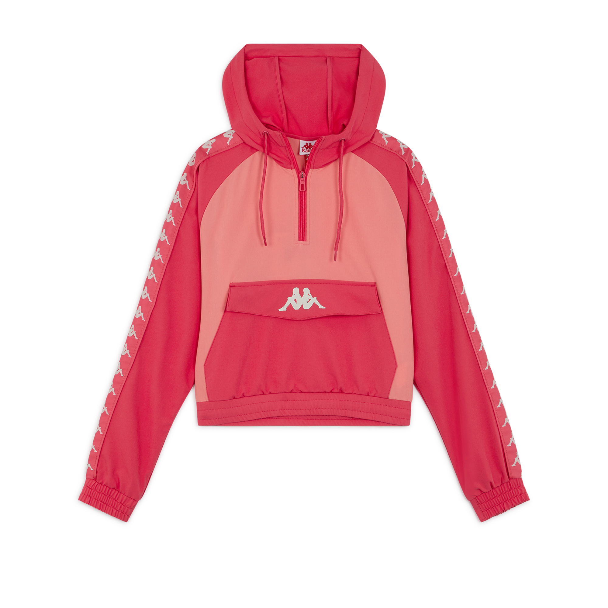 Hoodie Crop 222 Banda Banskey Kappa Rouge/rose M Female