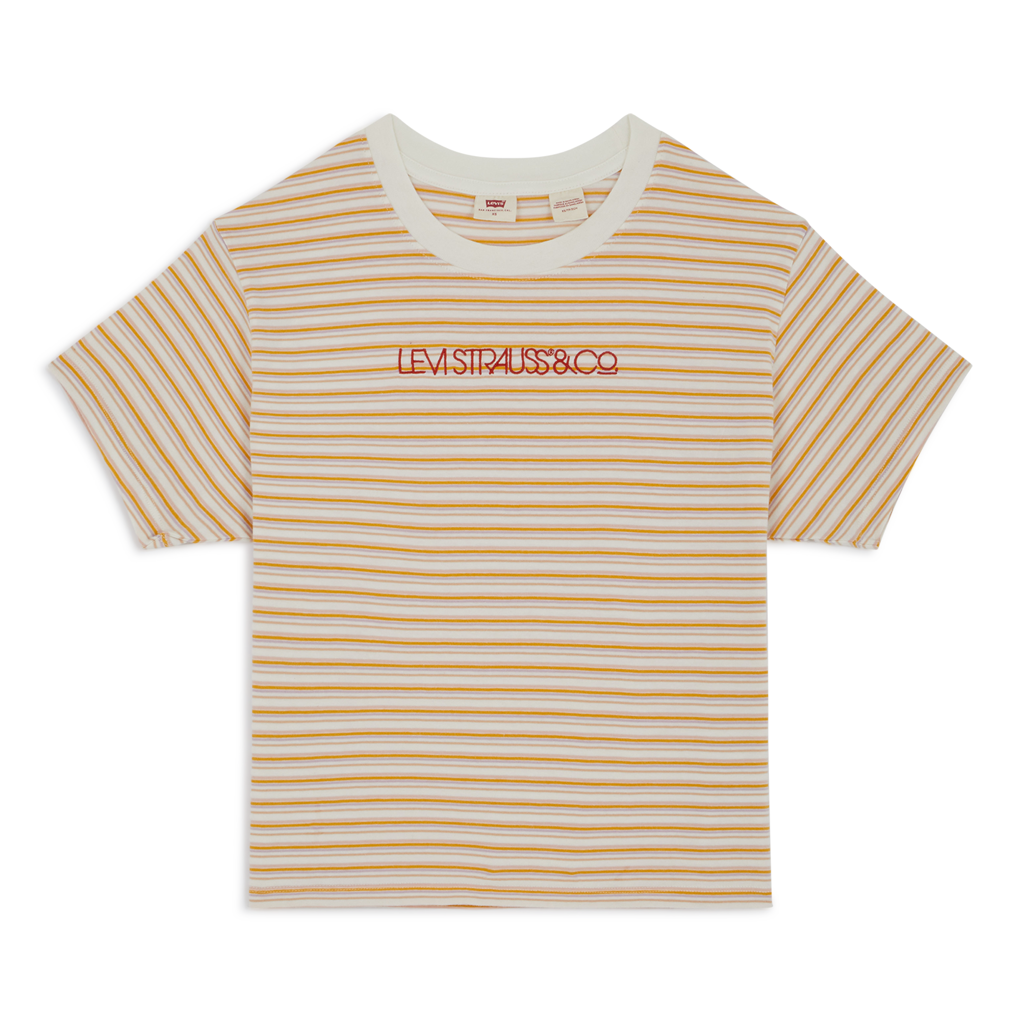 Tee Shirt Graphic Varsity Levis Rose/beige M Female