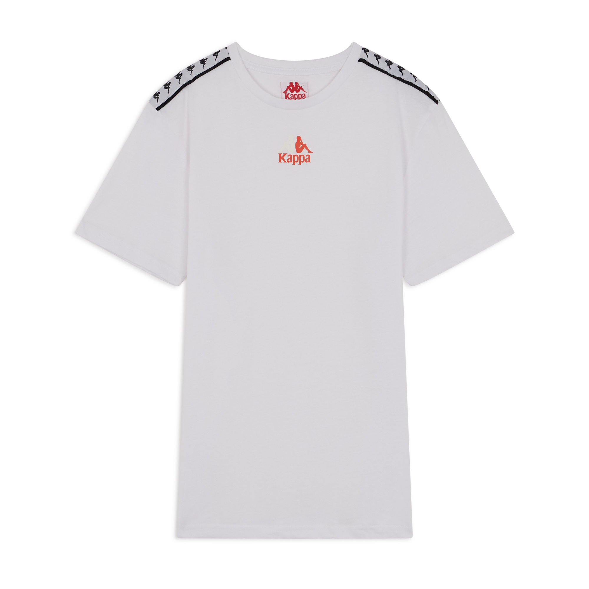 Tee Corezo Logo Omnia Tape Kappa Blanc/orange Fluo L Male