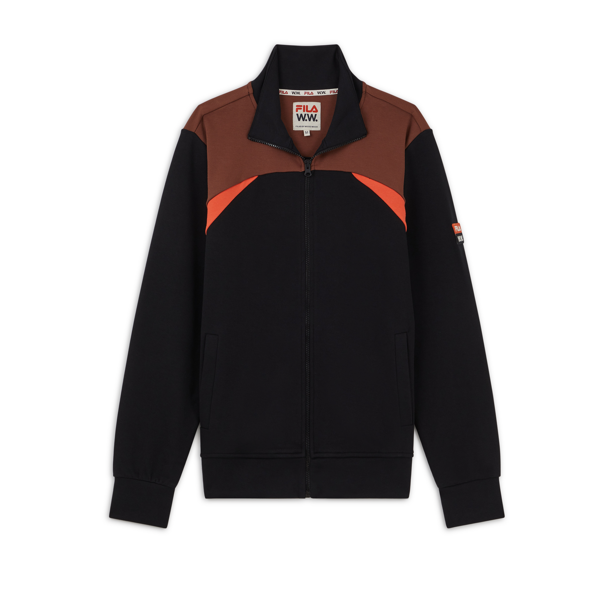 Jacket Veste Fila X Woodwood Noir/marron/orange
