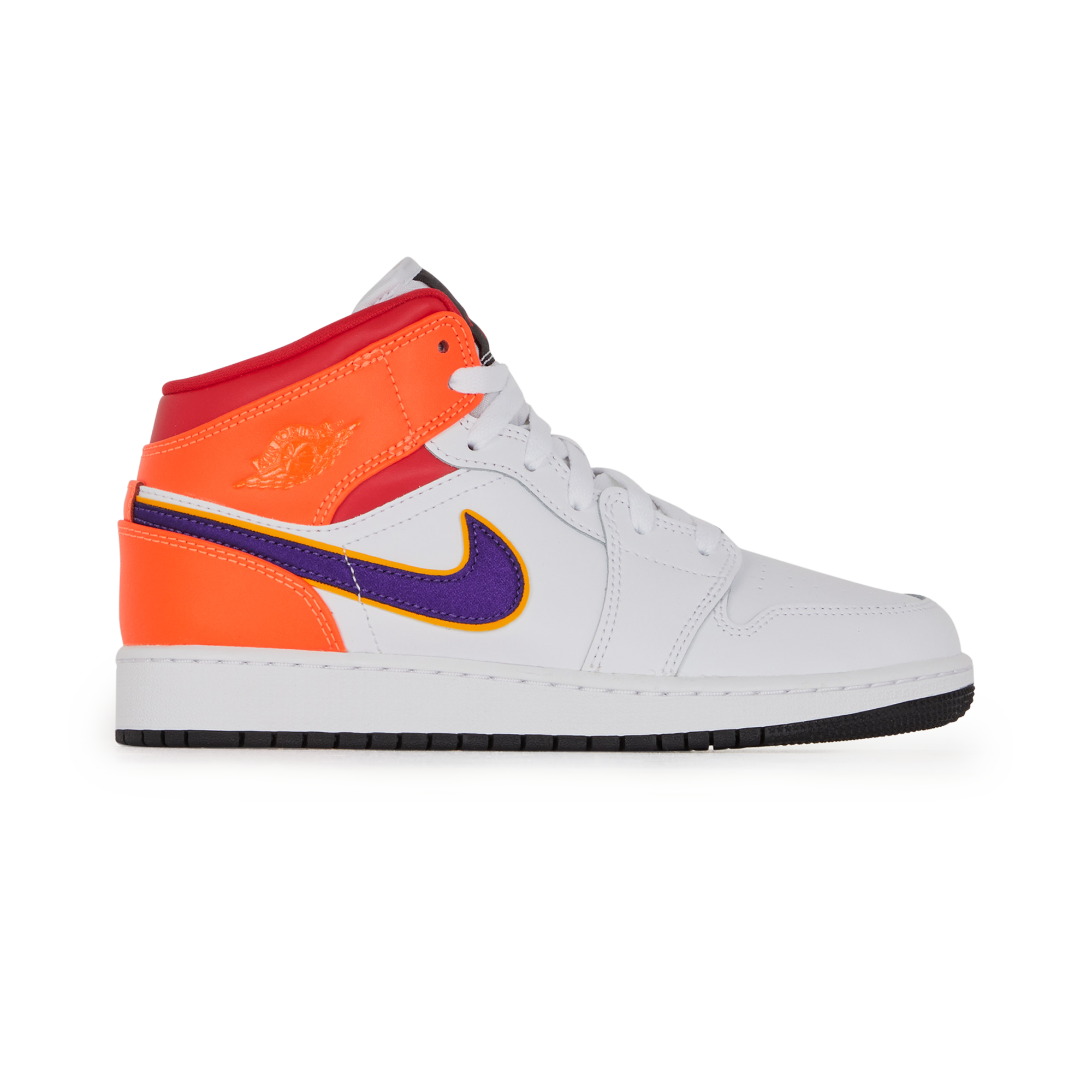 Air Jordan 1 Mid Jordan Blanc/orange/violet 38 Unisex