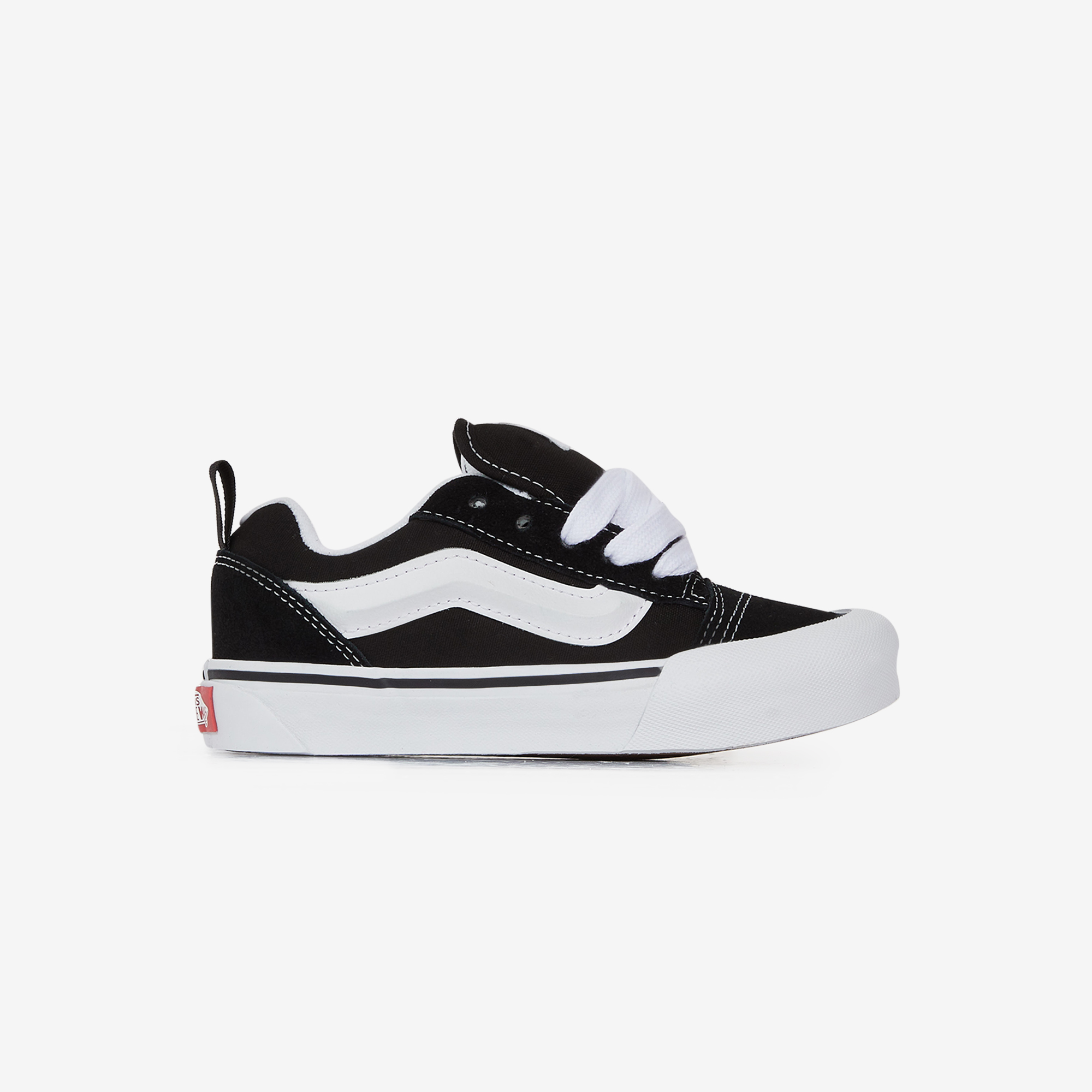 VANS KNU SKOOL SNEAKERS ENFANT NOIR BLANC LACETS Courir