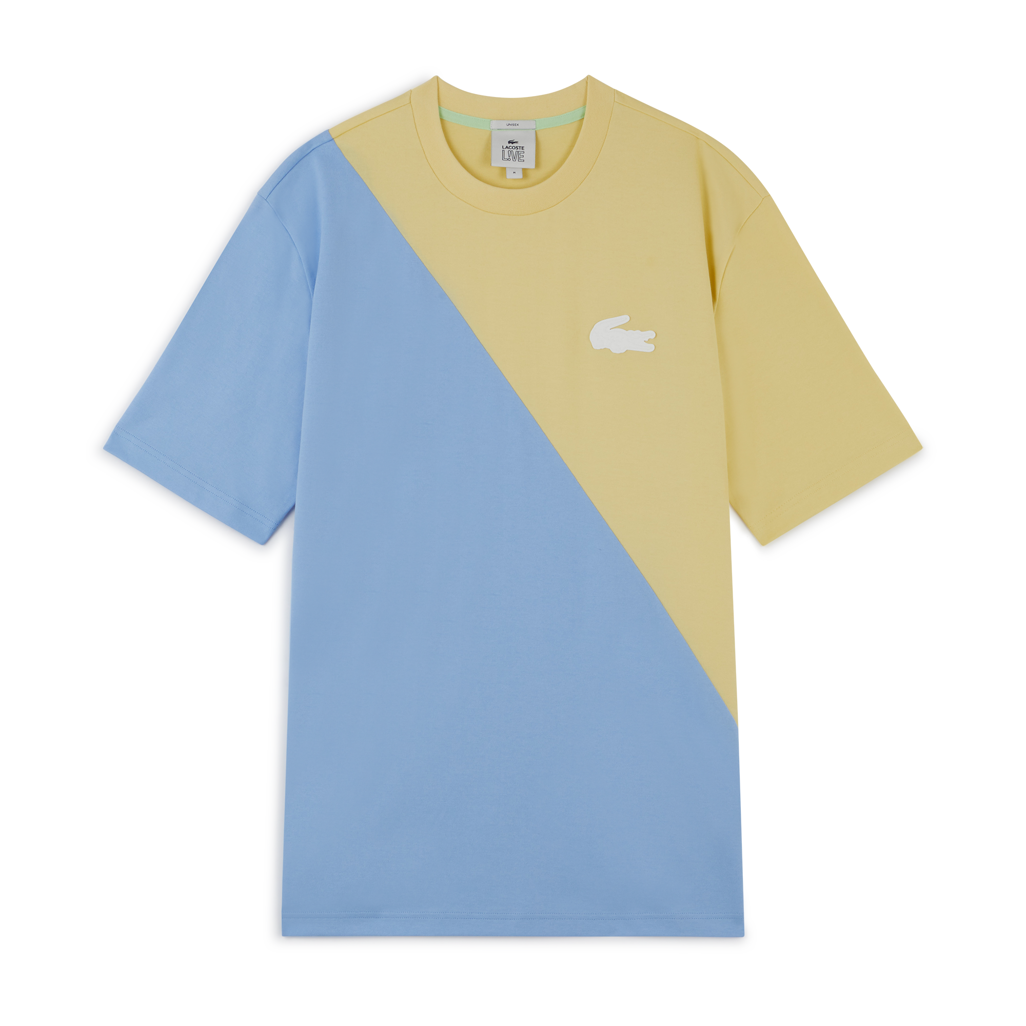 Tee Shirt Pastel Colorblock Jaune/bleu