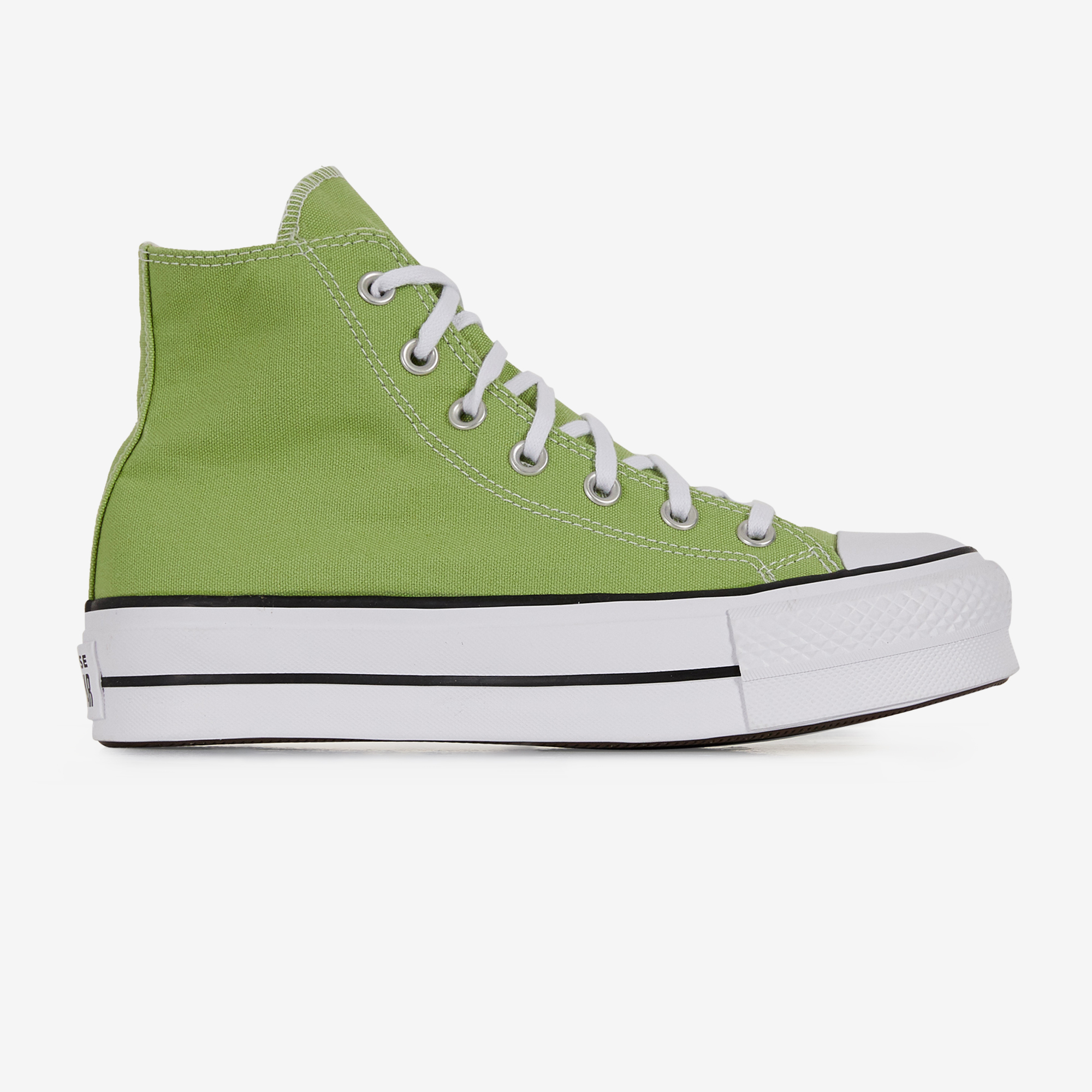 Converse verte haute femme hot sale