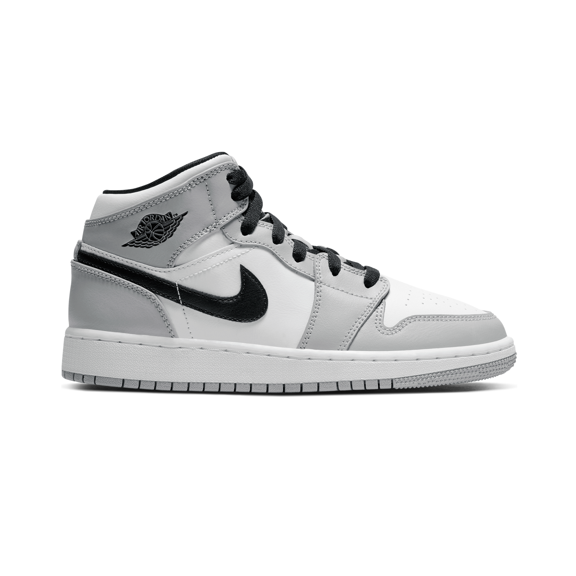 Air Jordan 1 Mid Jordan Blanc/gris/noir 36.5 Unisex