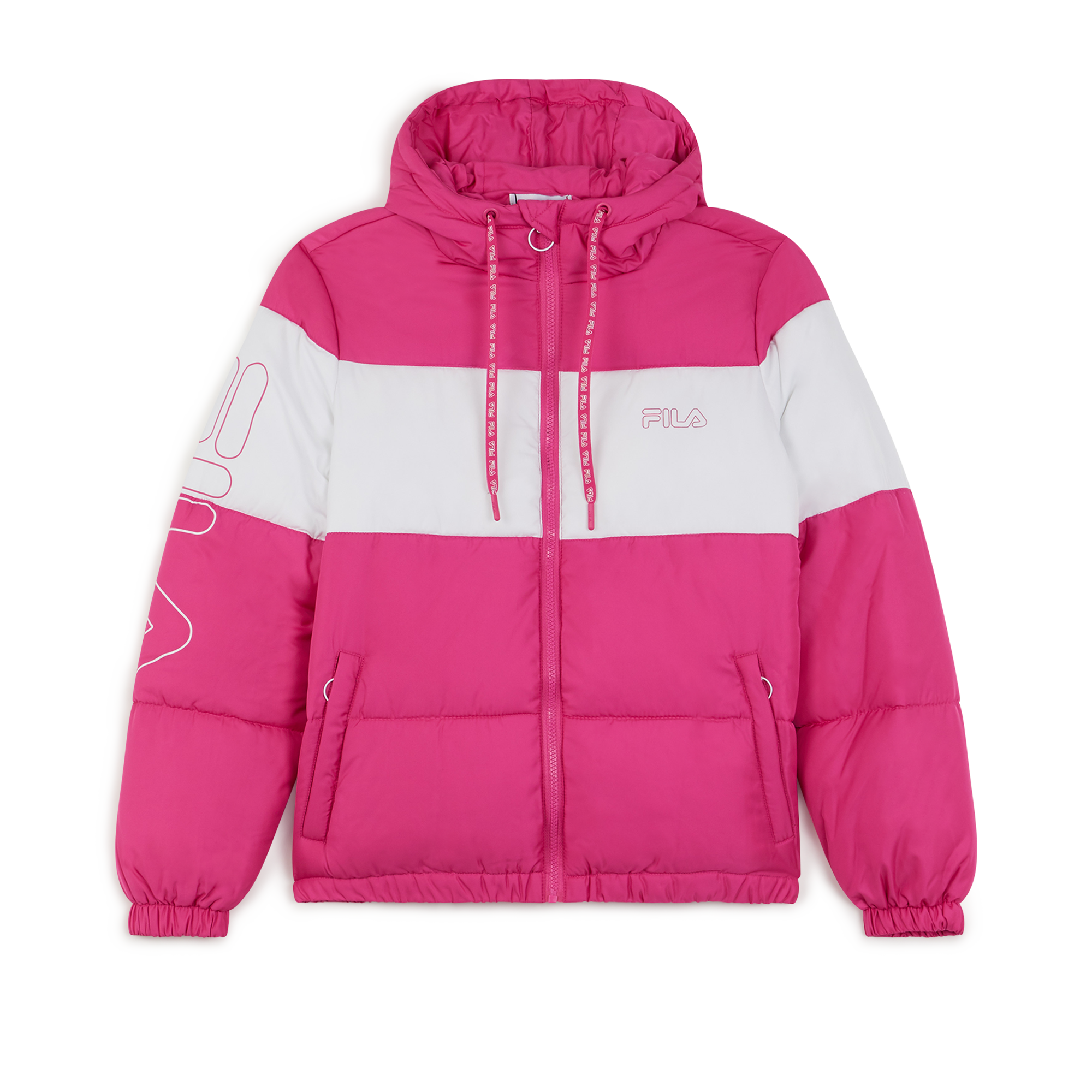 Jacket Addy Oversized Padded Fila Rose/blanc M Female