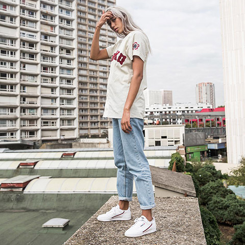 ADIDAS ORIGINALS CONTINENTAL 80 OG WHITE NAVY BLUE SNEAKERS